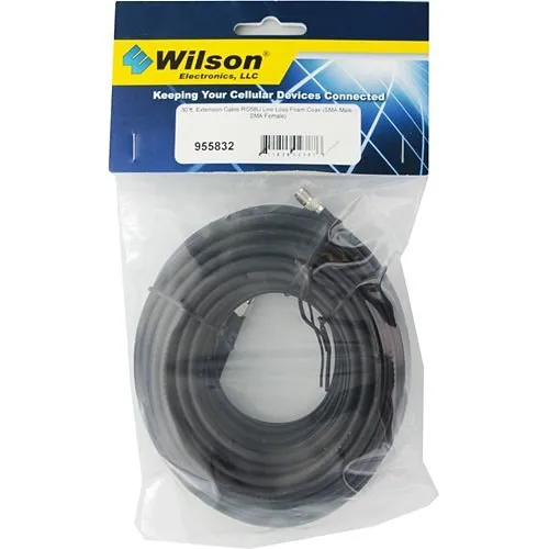 Wilson 955832 RG58 Low Loss Cable, 50 Ohm, 30', SMA Male SMA Female