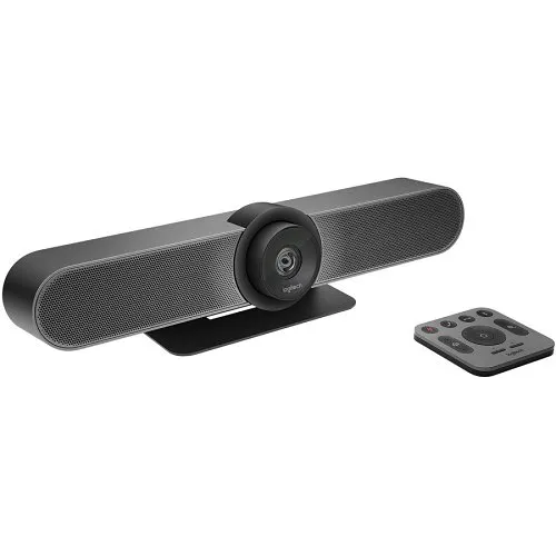 Logitech 960-001101 MeetUp All-In-One 4K Conference Cam with Ultra-Wide Lens for Small Rooms