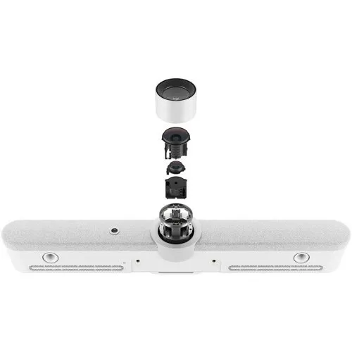 Logitech 960-001320 Rally Bar All-in-One Video Bar for Medium to Large Rooms, 4K, 1440p, 1080p, 900p, 720p, and SD at 30fps