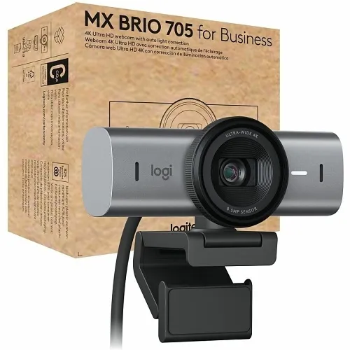 Logitech 960-001529 MX BRIO 705 Webcam, Premium 4K for Business