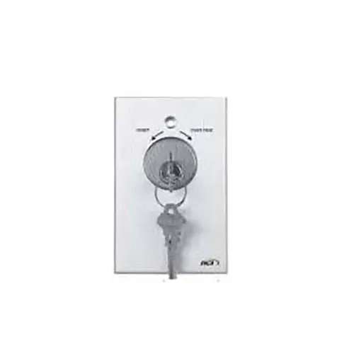 RCI 960 Tamper-Resistant Key Switch with LED, Momentary, Momentary, Brushed Anodized Aluminum