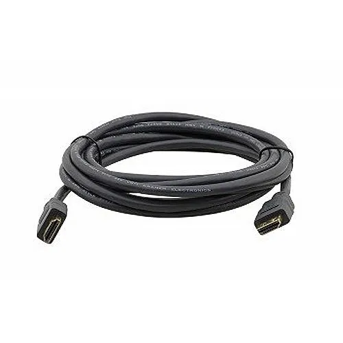 Kramer 97-0131001 C-MHM/MHM-1 HDMI (M) to HDMI (M) Ethernet Cable with Pull Resistant Connectors, 1’