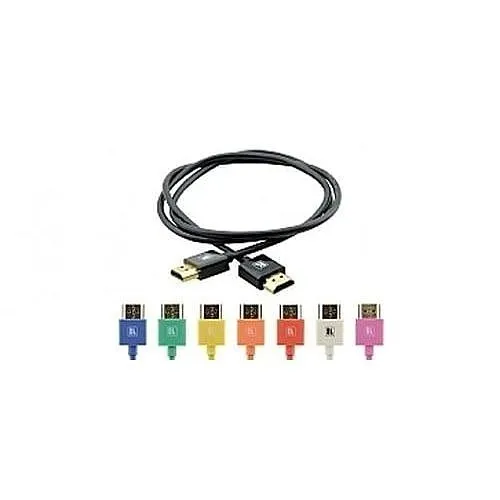 Kramer C-HM/HM/PICO/YL-3 Ultra Slim Flexible High-Speed HDMI Cable with Ethernet, 4K at 60 Hz (4:4:4), 0.90m (3'), Yellow