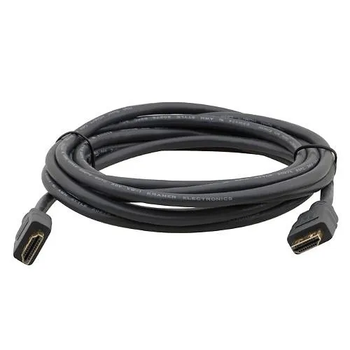 Kramer C-MHM/MHM/RA High-Speed HDMI Cable with Ethernet, Right Angle, 35'