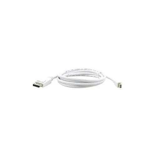 Kramer C-MDP-DPM2-10 Cable Mini DisplayPort Male to DisplayPort Male, 10', White