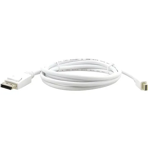 Kramer C-MDP/DPM-3 Mini DisplayPort to DisplayPort Cable, 3', White