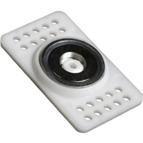 Mag Daddy 97602 Magnetic Fasteners, Magnetic Plate with 1.2" 2" Polymer Base, Overall Height 1/4", Rated 26lbss