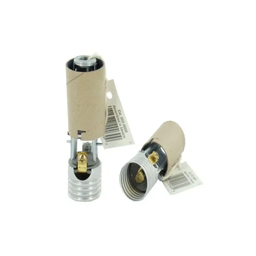 Leviton 9800 Medium Base Candle Socket Incandescent Fiber Disc Back-Wired Lampholder 250 V, Brown