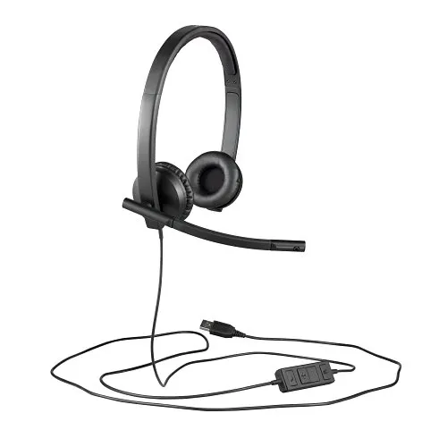 Logitech H570e USB Stereo Headset with Noise-Cancelling Microphone