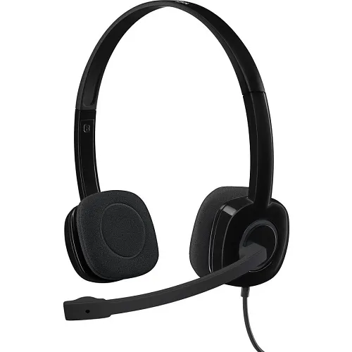 Logitech 981-000587 Stereo Headset H151 with Microphone, Black