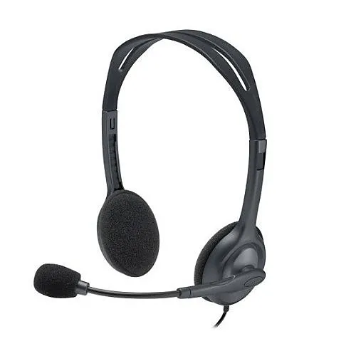 Logitech 981-000999 H111 3.5mm Multi-Device Stereo Headset, Unidirectional, 32 Ohms
