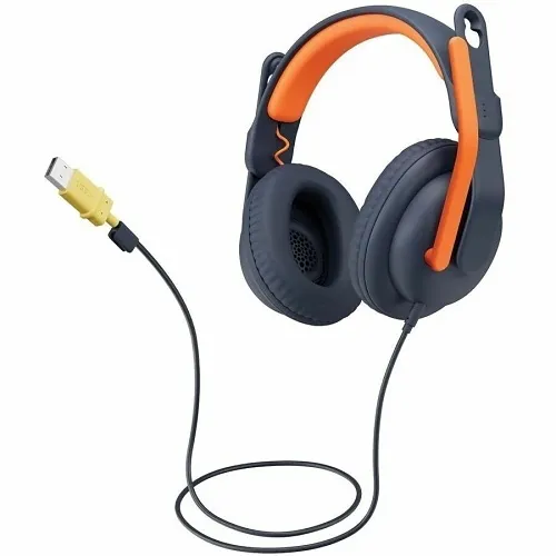 Logitech 981-001378 Learn-Classic Blue Over-Ear USB Headphones