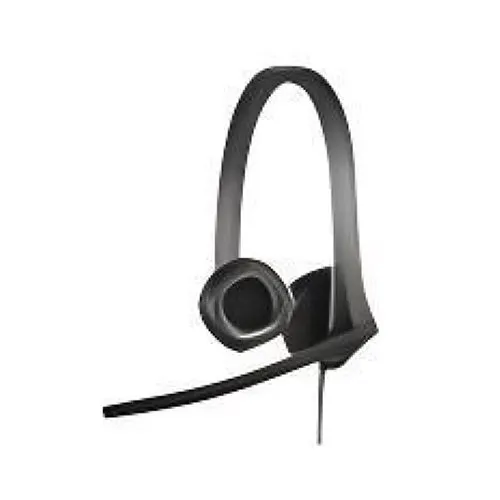 Logitech 981-001429 H570E Essential Wired Headset with Noise-Canceling Mic, Teams Version (Stereo, USB-C)