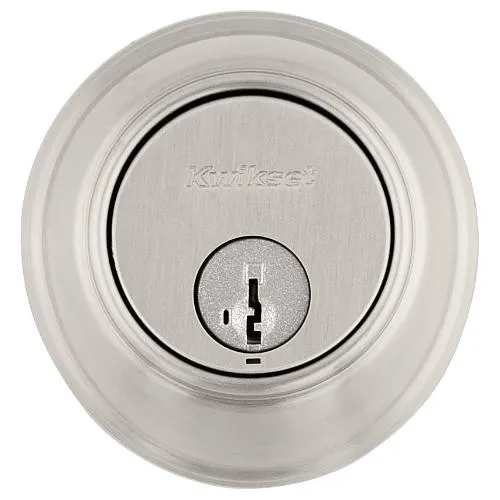Kwikset 98170-007 817 15 SMT Key Control Deadbolt, UL, Keyed One Side, Featuring SmartKey, Satin Nickel
