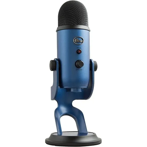Logitech 988-000101 Yeti Multi-Pattern USB Microphone with Blue VO!CE, Midnight Blue