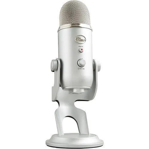 Logitech 988-000103 Yeti Multi-Pattern USB Microphone with Blue VO!CE, Silver
