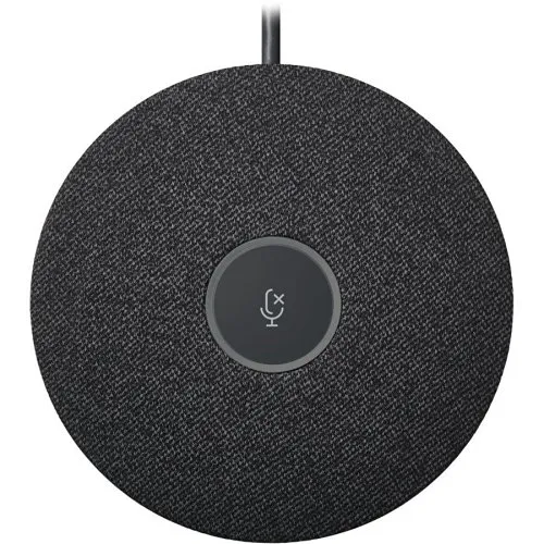 Logitech Rally Mic Pod Wired Modular Microphone with RightSound for Rally, Rally Bar, and Rally Bar Mini, Graphite