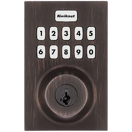 Kwikset 98930-005 Connect 620 Contemporary Keypad Connected Z-Wave 700 Smart Lock, Venetian Bronze