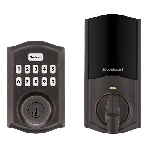 Kwikset 98935-002 HomeConnect 620 Long-Range Z-Wave Traditional Smart Lock, 920 MHz, Venetian Bronze