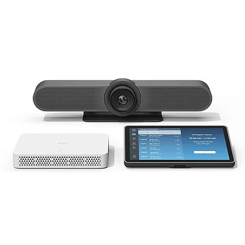Logitech MeetUp Bundle, Certified for Microsoft Teams and Zoom, Includes MeetUp, RoomMate and Tap IP