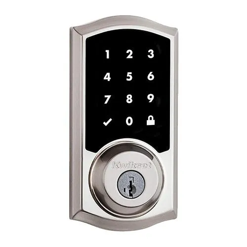 Kwikset 916 TRL Smartcode Traditional Electronic Deadbolt with Z-Wave Technology, Satin Nickel