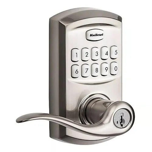 Kwikset 917TNL TRL 15 SmartCode Electronic Tustin Lever, Satin Nickel