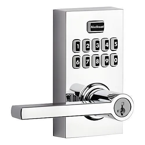 Kwikset 99170-005 Smartcode 917 Series Contemporary Lever Smartkey Security Polished Chrome