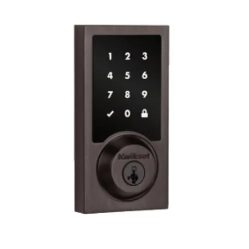Kwikset 99180-004 Home Connect 918 Z-Wave LR Smart Lock, Contemporary Style, Venetian Bronze