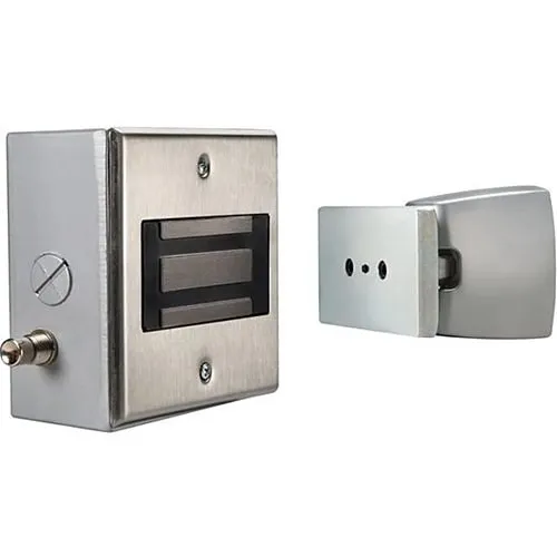Norton Rixson 9930M 24AC/DC Floor Mount Electromagnetic Door Holder/Release, Sprayed Aluminum