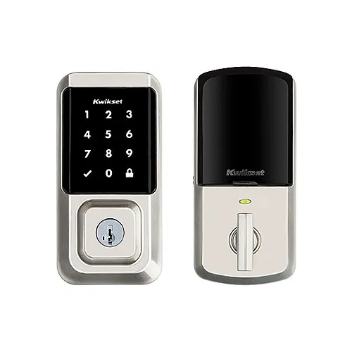 Kwikset 99390-001 Halo Touchscreen Wi-Fi Enabled Smart Lock, Satin Nickel