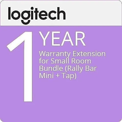 Logitech 994-000144 1-Year Extended Warranty for Small Room Bundle with Rally Bar Mini and Tap