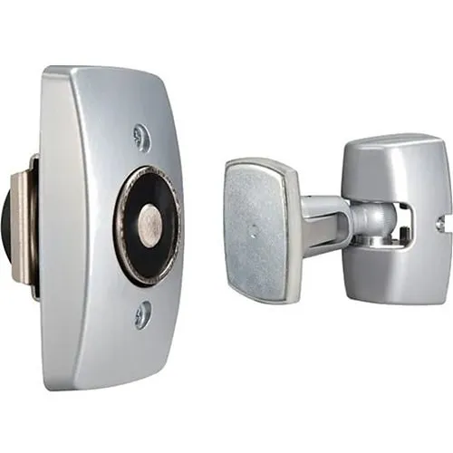 Norton Rixson 994 Tri-Volt Electromagnetic Door Holder, Wall Mounted Adjustable Armature, Sprayed Aluminum