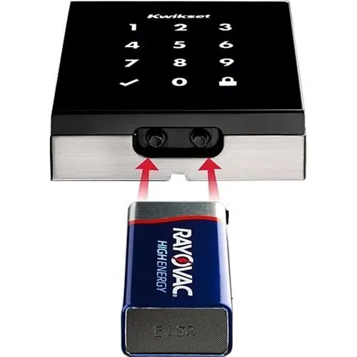 Kwikset 954 OBN ZW 15 Obsidian Keywayless Electronic Touchscreen Smart Deadbolt with Z-Wave Technology, Satin Nickel