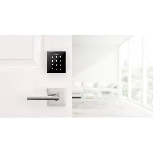 Kwikset 954 OBN ZW 15 Obsidian Keywayless Electronic Touchscreen Smart Deadbolt with Z-Wave Technology, Satin Nickel