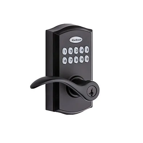 Kwikset 955PML 514 SmartCode Electronic Pembroke Lever, Matte Black