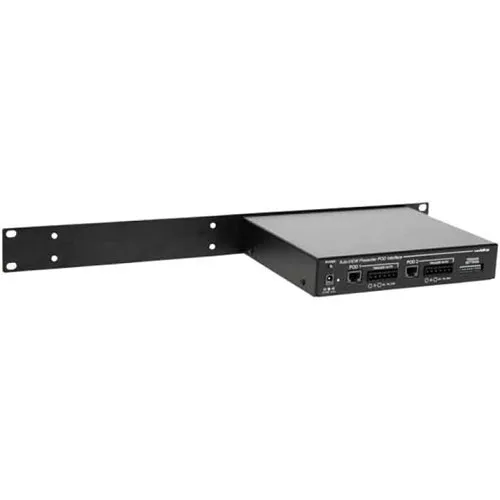 Vaddio Rack Panel for Interfaces, 1U RMS, Black (998-6000-003)