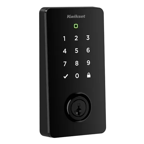 Kwikset 998000-006 Halo Select Touchscreen Wi-Fi and Matter Enabled Smart Lock, Contemporary Style, Matte Black