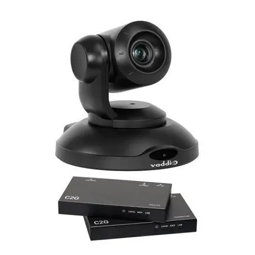 Vaddio 999-30410-800 PrimeSHOT 10 HDMI PTZ Camera with HDMI Extender and 10x Zoom, Black