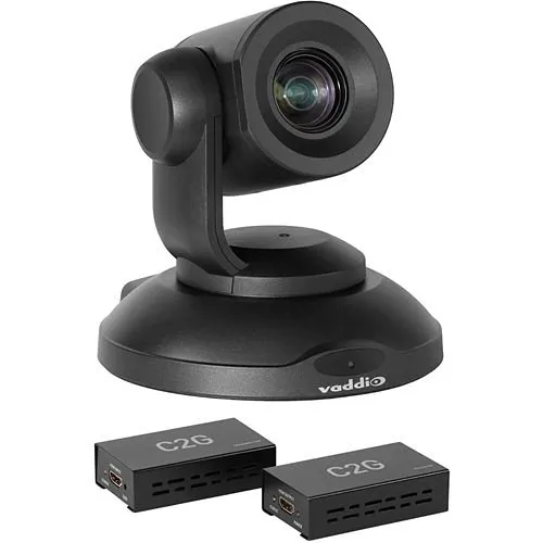 Vaddio PrimeSHOT 20 HDMI HD PTZ Video Conferencing Camera with HDMI Extender, Black (999-30420-300)
