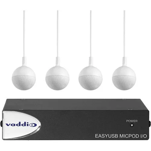 Vaddio Easy USB MicPOD I/O with Ceiling Microphones in Series (999-88100-000)