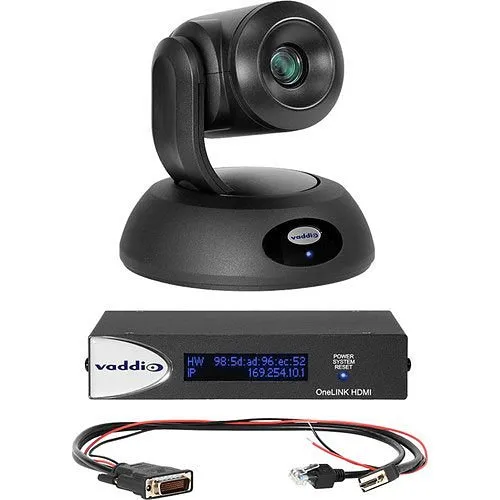 Vaddio 999-95450-500 Vaddio RoboSHOT Professional Audio Video Presentation Camera, 12E HDBT Series
