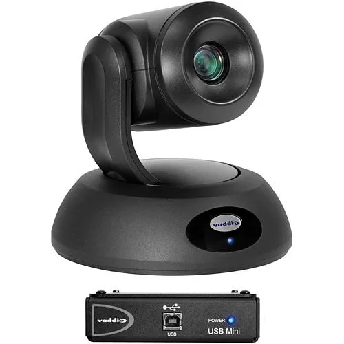 Vaddio RoboSHOT 12E 8.5 MP QDVI System Series Video Conferencing Camera, 12x Optical Zoom OR 30x Zoom, Black (999-99010-000)