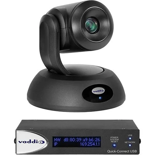 Vaddio 999-99090-000 RoboSHOT Elite Series 12E QUSB System, Conference Camera