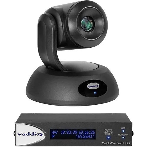 Vaddio RoboSHOT 30E 8.5 MP QUSB Elite System Series Video Conferencing Camera, Black (999-99190-000)
