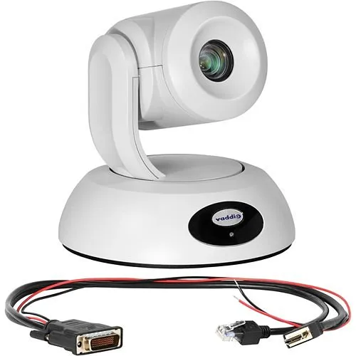 Vaddio RoboSHOT 8.5 MP 12E HDMI for Polycom Codecs Series Video Conferencing Camera, White (999-99400-500W)
