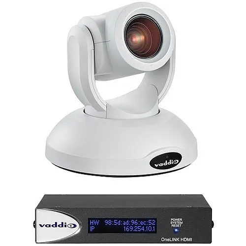 Vaddio RoboSHOT 20 Ultra HD OneLINK HDMI Camera System, White (999-9950-100W)