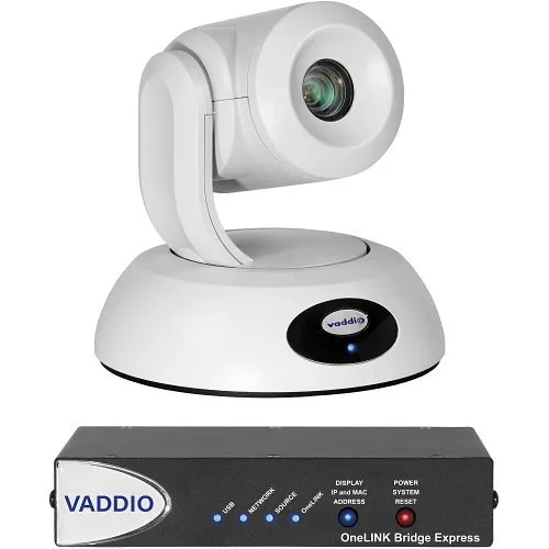 Vaddio RoboSHOT 12E HDBT Series OneLINK Video Conferencing Camera and Bridge Express System, 12x Optical Zoom (999-99600-270W)