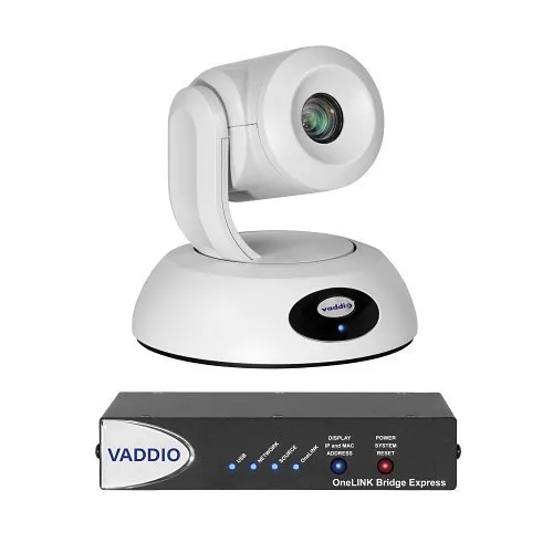 Vaddio RoboSHOT 30E HDBT PTZ Camera Series, 30x Zoom, White (999-99630-270W)