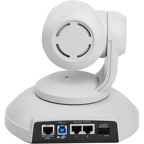 Vaddio 999-99950-700W AV 1080p PTZ Camera System with Two Microphones, White