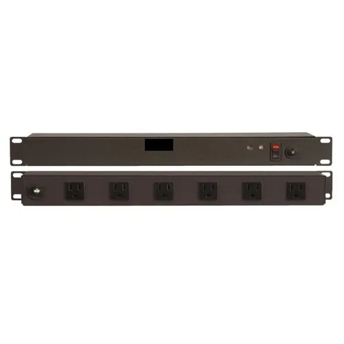 Belden 9BF1061001 Power Strip Assembly, 19", 6 Outlets, 15A